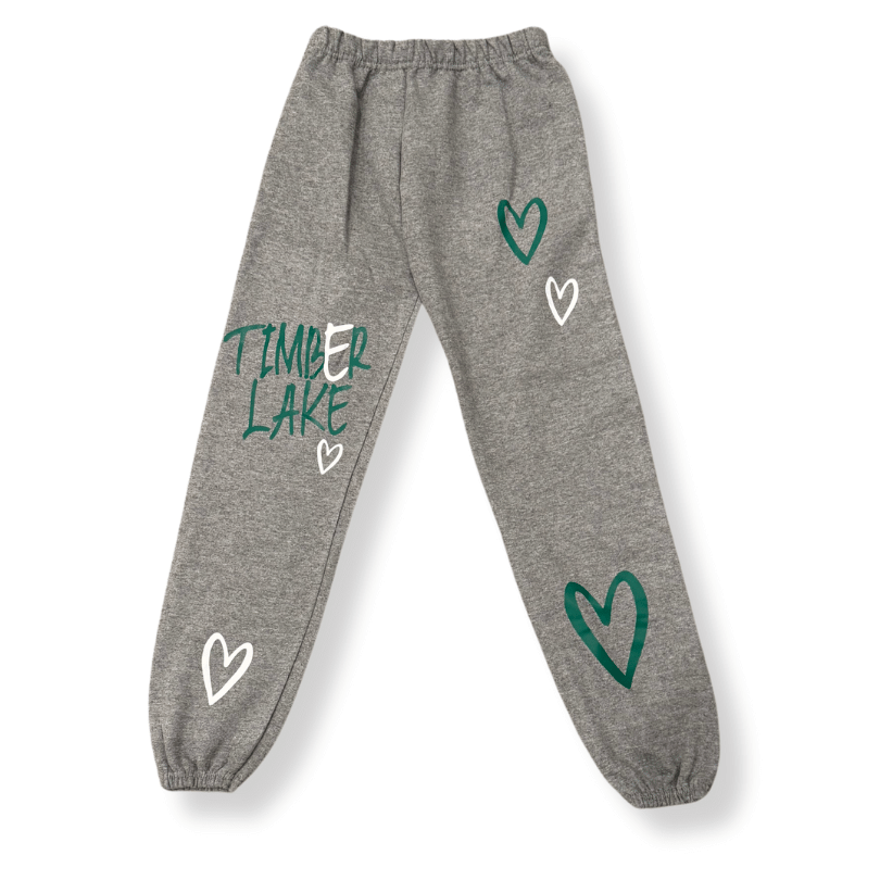 Timber Lake Gray Heart Sweatpants - YM