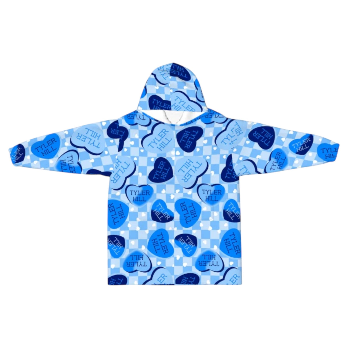 Hearts Fuzzy Pajama Hoodie