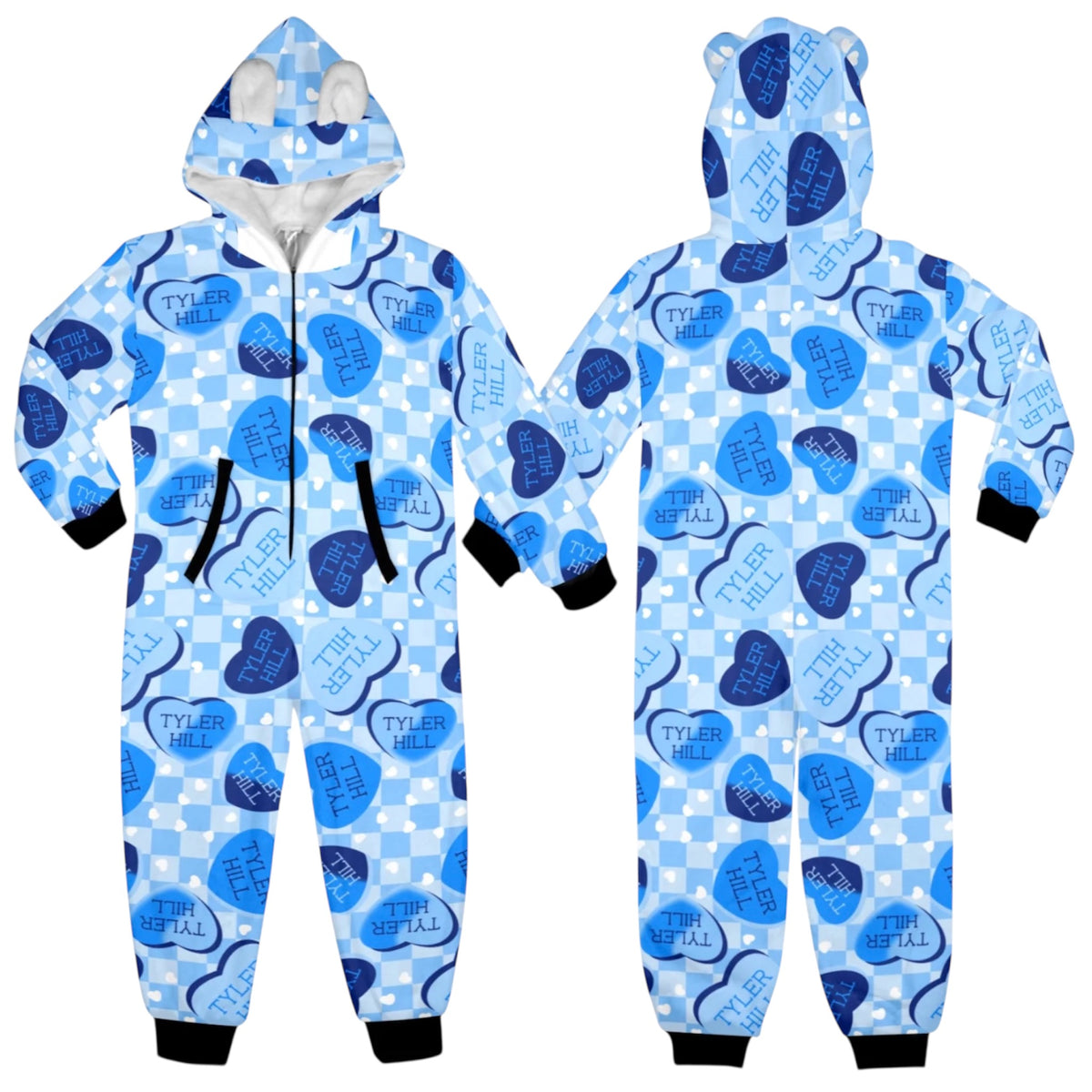 Camp Hearts Fuzzy Pajama Onesie