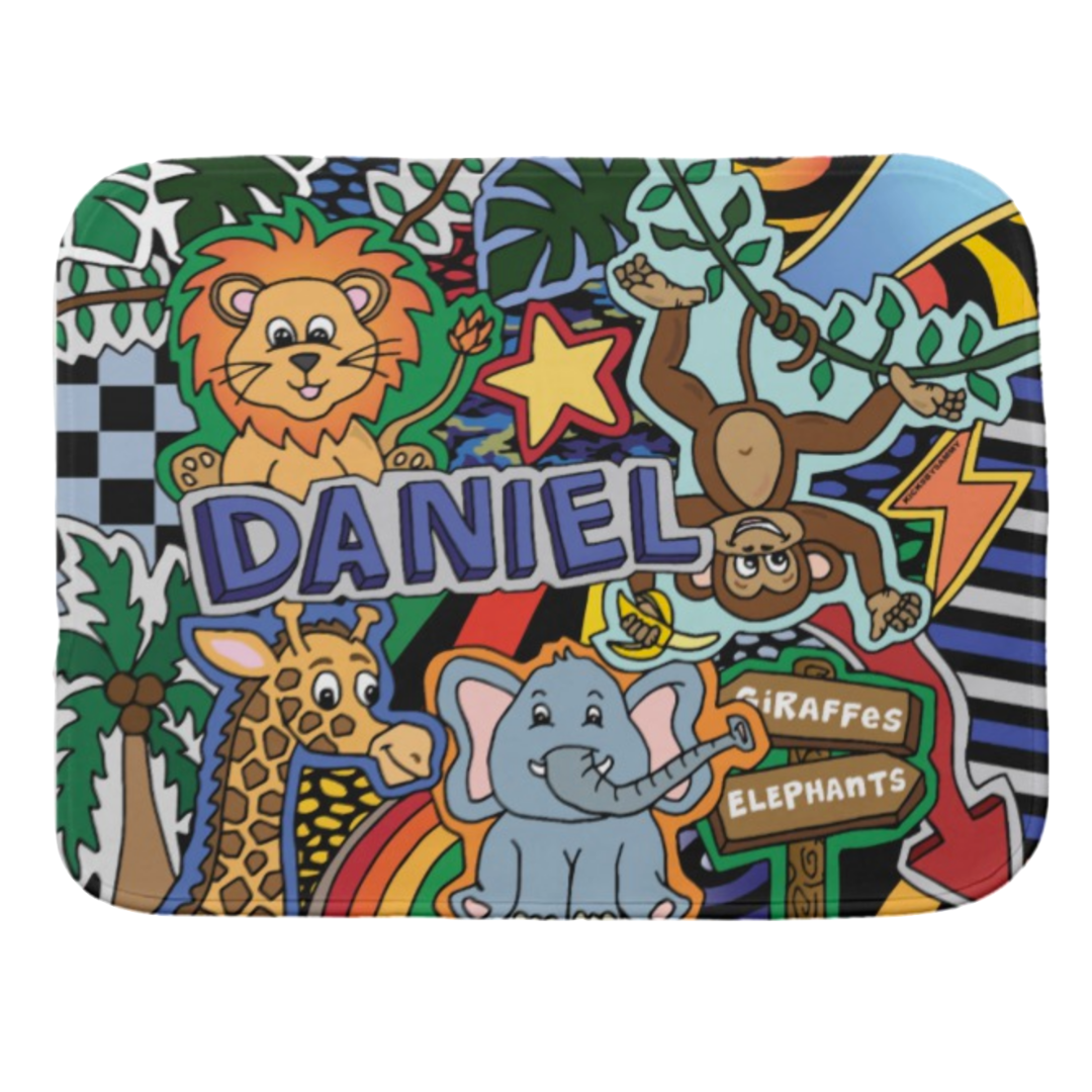 Animal Adventure Burp Cloth