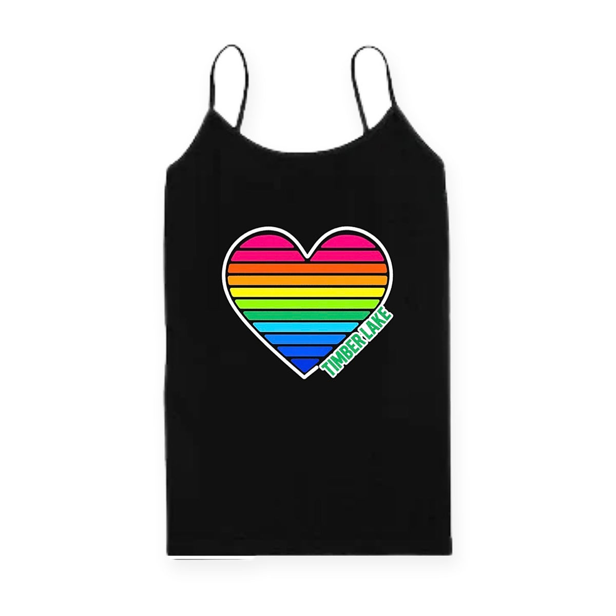 Rainbow Heart Camp Cami