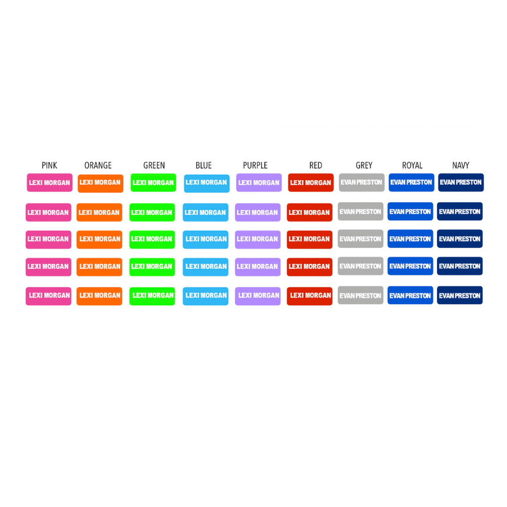 1 FEATURE Rectangular Clothing _ Accessory Label