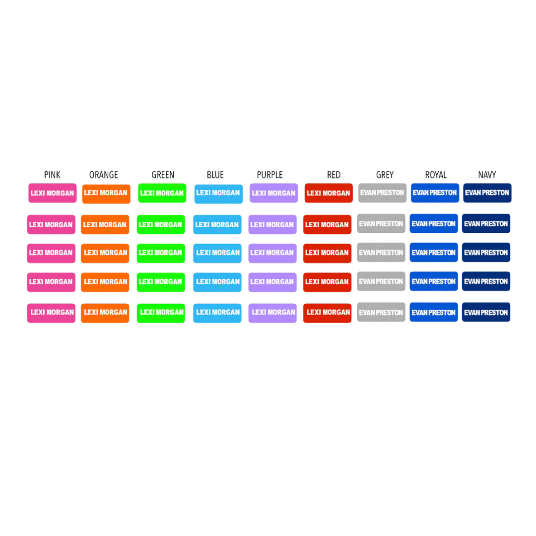 1 FEATURE Rectangular Clothing _ Accessory Label