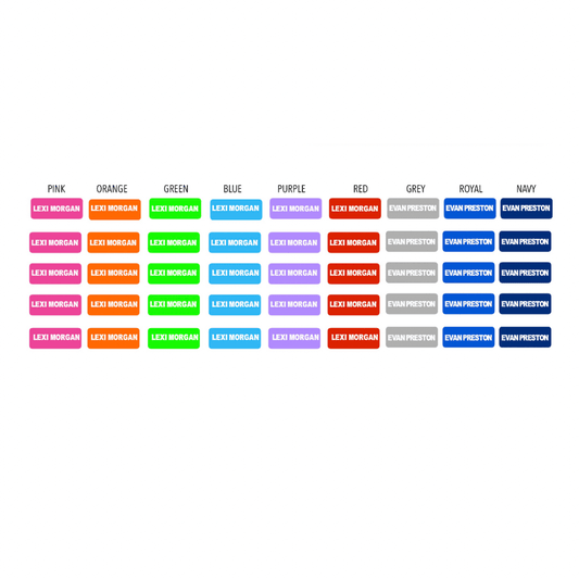 1 FEATURE Rectangular Clothing _ Accessory Label