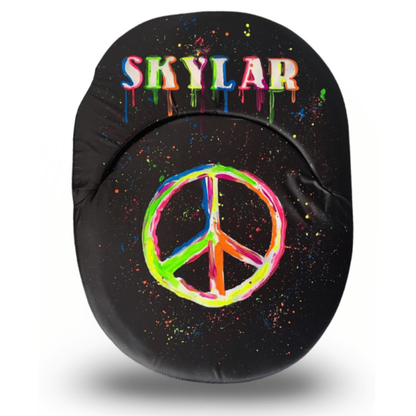 Painted Peace Sign Camp Chair
