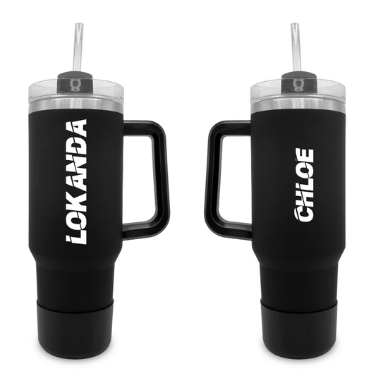 Slashed - 40 0z Tumbler with Handle