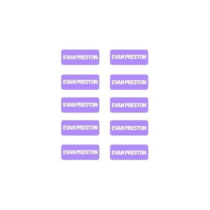2 Rectangular Clothing _ Accessory Label