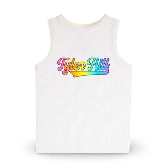 Pastel Rainbow Camp Suzette Tank Top (Youth)