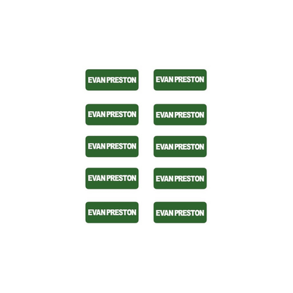 3 Rectangular Clothing _ Accessory Label