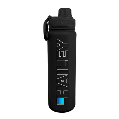 Ombre Stripes Personalized Water Bottle