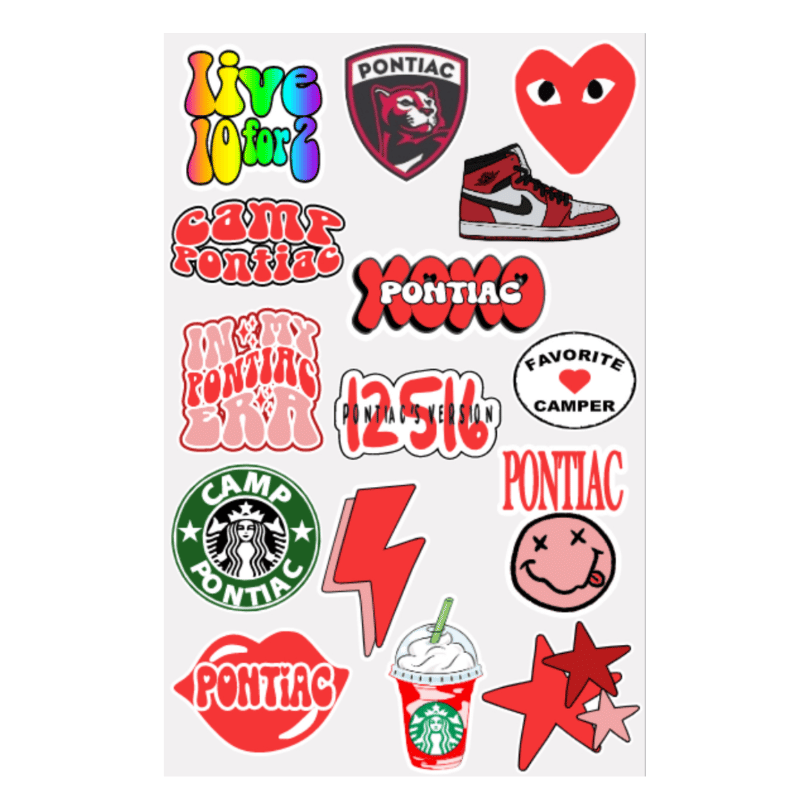 Camp Vibes Sticker Sheet