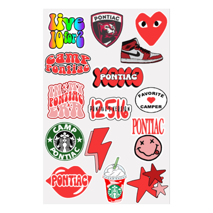 Camp Vibes Sticker Sheet