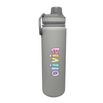 Watercolor Personalized Water Bottle