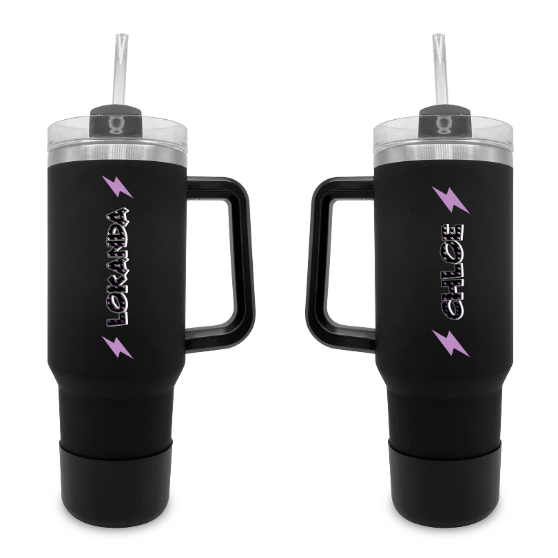 Mini Bolts- 40 0z Tumbler with Handle