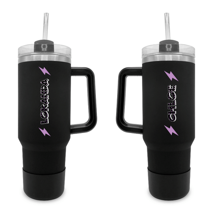 Mini Bolts- 40 0z Tumbler with Handle