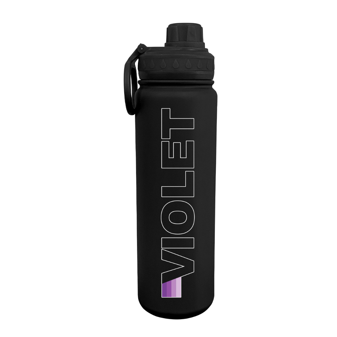 Ombre Stripes Personalized Water Bottle