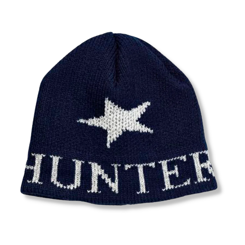 METALLIC SINGLE STAR HAT - REGULAR OR EARFLAP