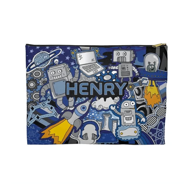 Robo Blue Pouch