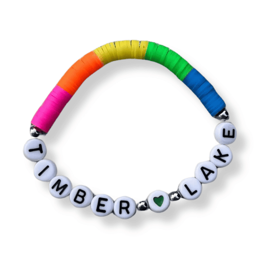 Neon Rainbow Camp Bracelet