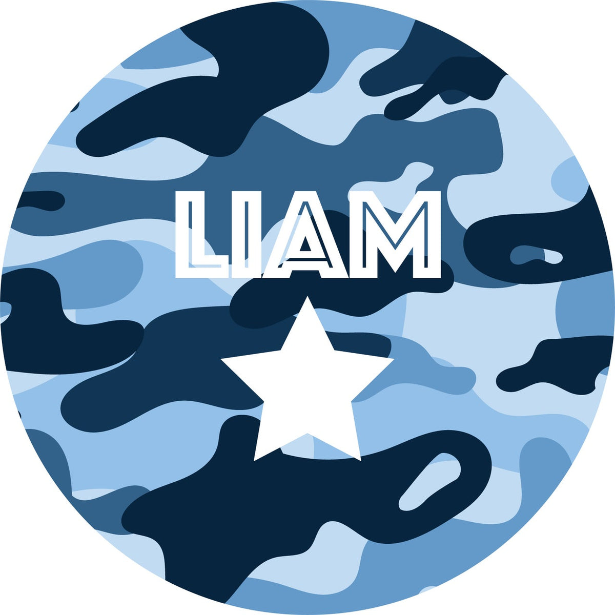 5 Blue Camo Block