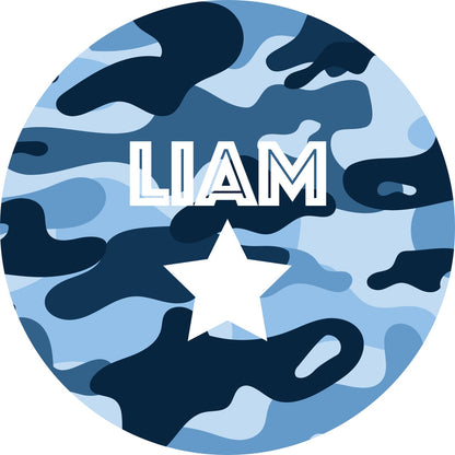 5 Blue Camo Block