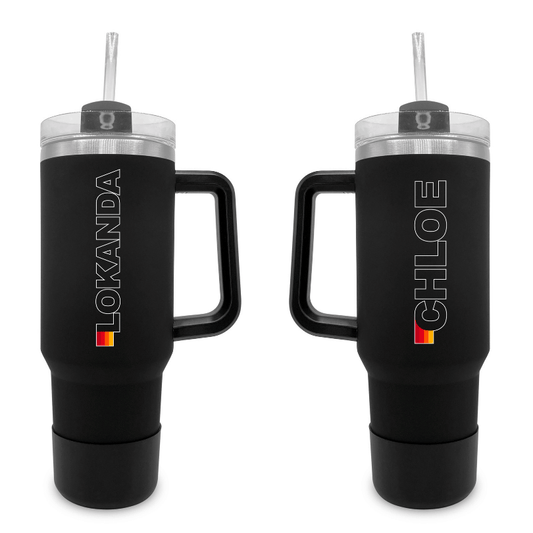Sun Stripes - 40 0z Tumbler with Handle