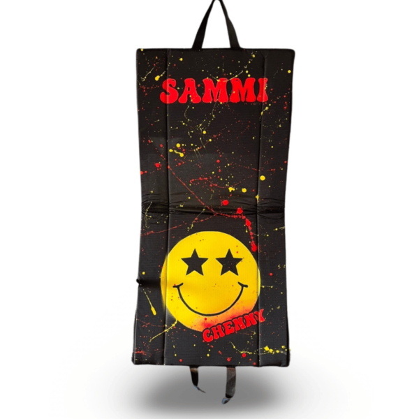 Painted Smiley Face Camp Chair