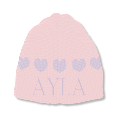 STRING OF HEARTS HAT - REGULAR OR EARFLAP