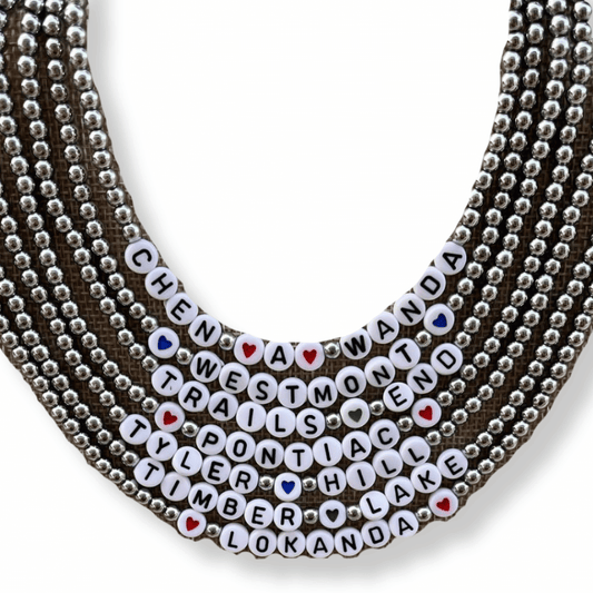 Silver Beaded Camp Necklace