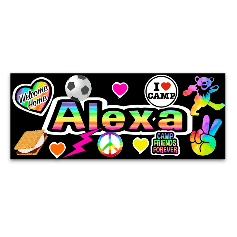 Welcome Home Banner Top Ten Girl (55" x 30")