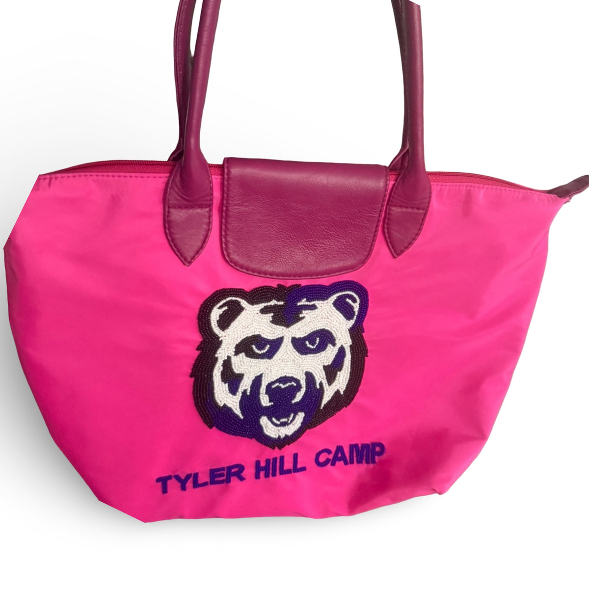 Beaded Camp Catchall Tote Bag Lyss