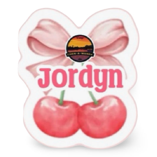 Cherry Pillow with Camp Logo CRD 2026