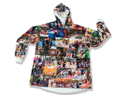 Oversized Photo Blanket Hoodie