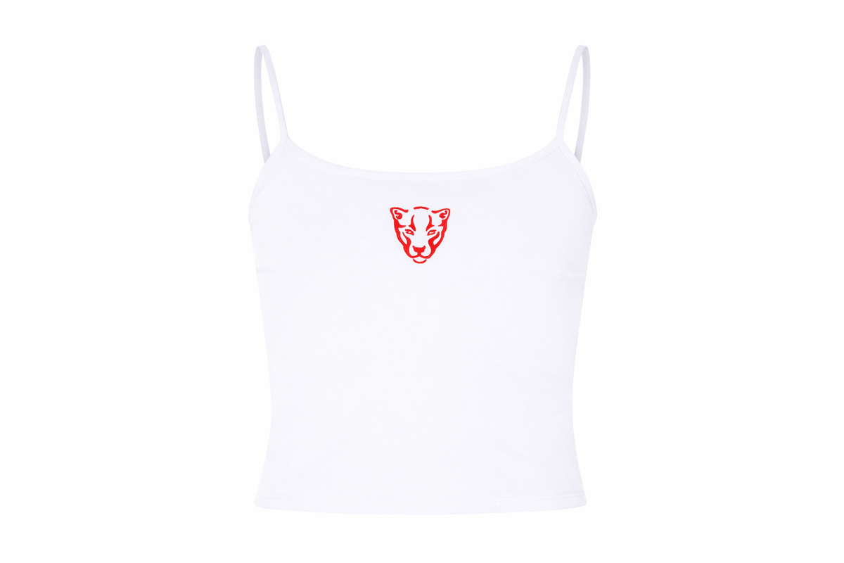 Spaghetti Strap Tank with Camp Logo, Mascot or Name