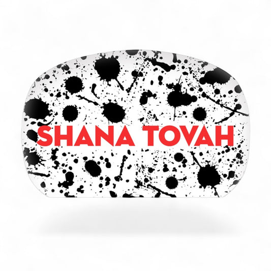 Black Splatter Paint Platter