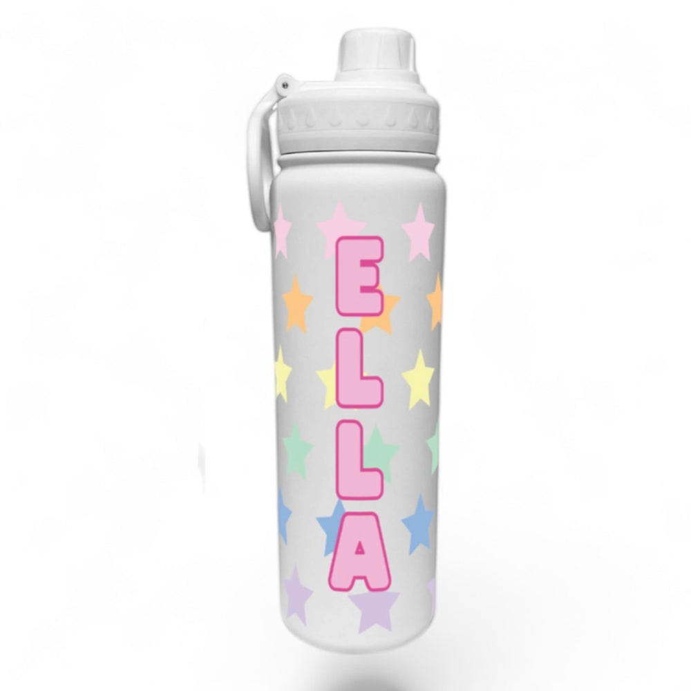 Pastel Stars Wrap Water Bottle