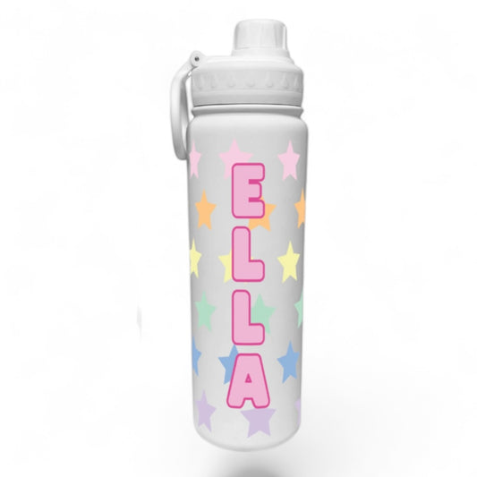 Pastel Stars Wrap Water Bottle