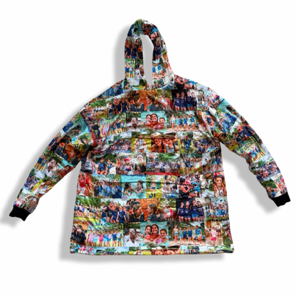 Oversized Photo Blanket Hoodie