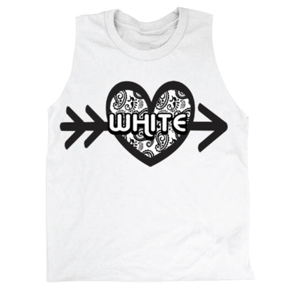 Bandana Heart and Arrow Color War Camp Shirt