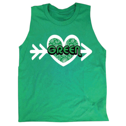 Bandana Heart and Arrow Color War Camp Shirt
