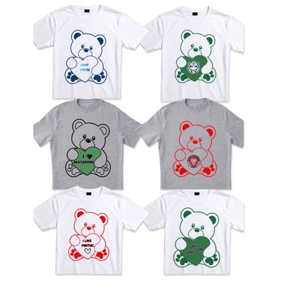 "I Love" Bear & Heart Camp Shirt Swaggy 2026
