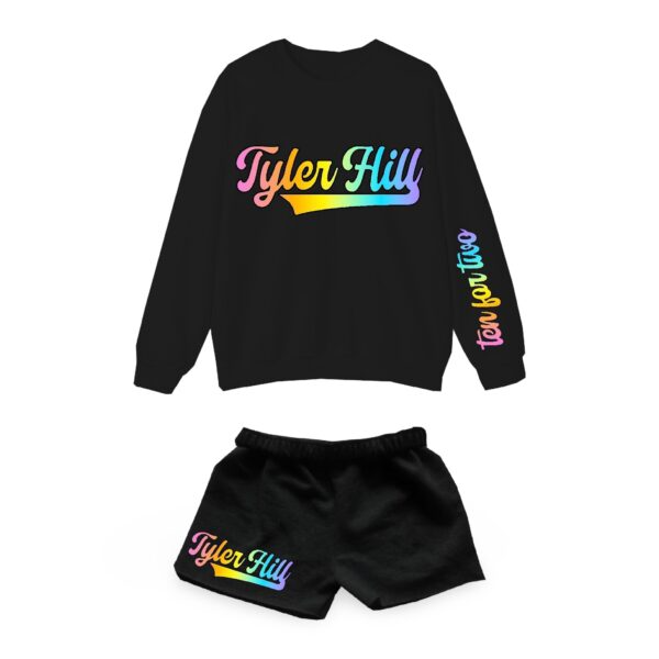 Pastel Rainbow Camp Cut Sweatshorts
