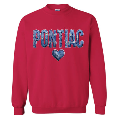 Camp Denim Print Sweatshirt