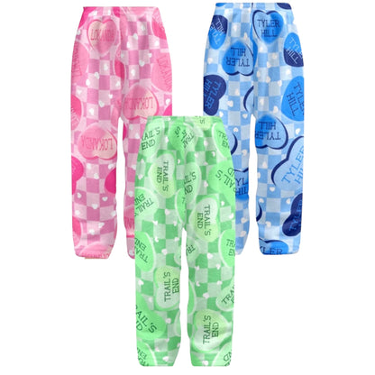 Heart Fuzzy Pajama Pants