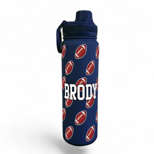 Football Wrap Water Bottle