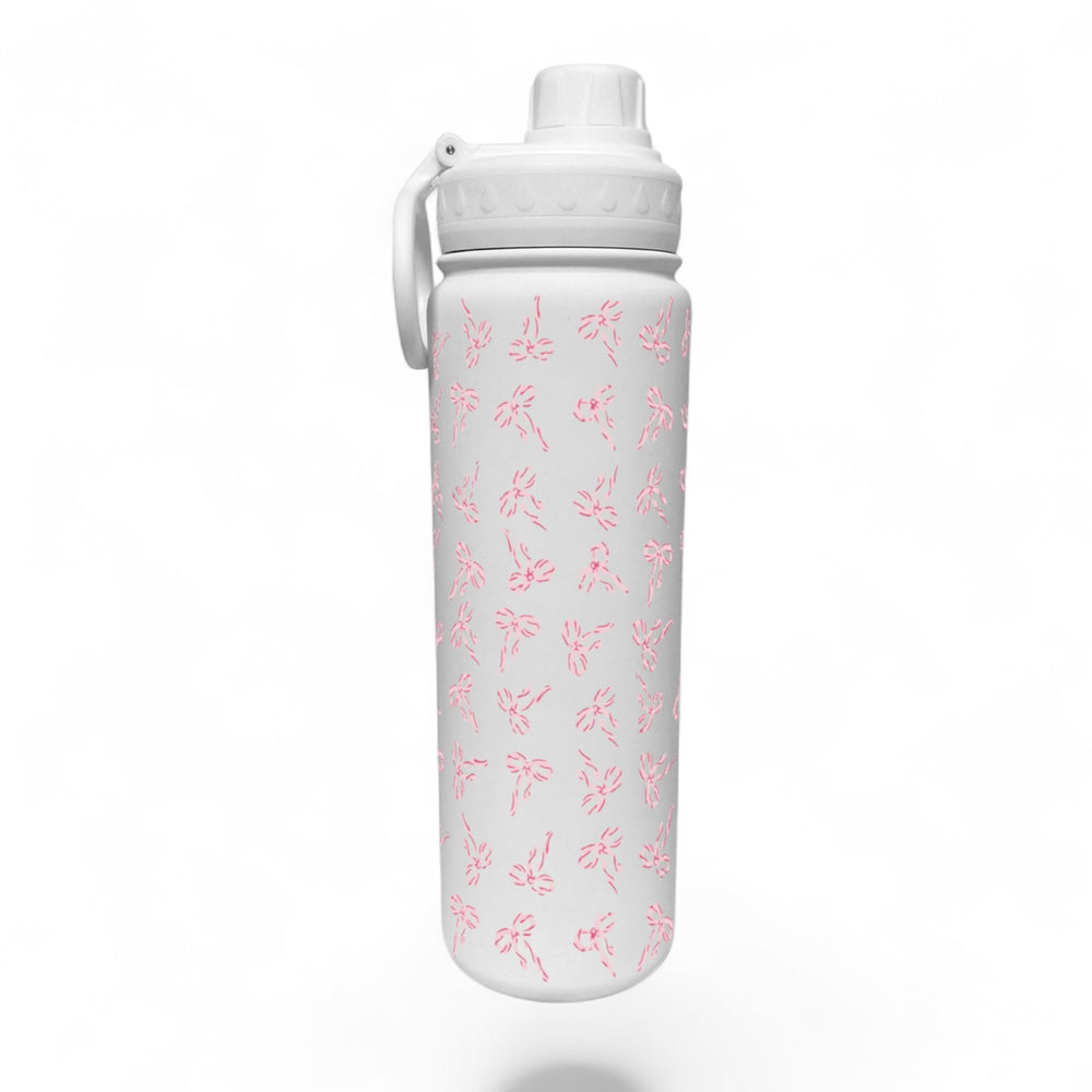 Ribbon Fabric Wrap Water Bottle