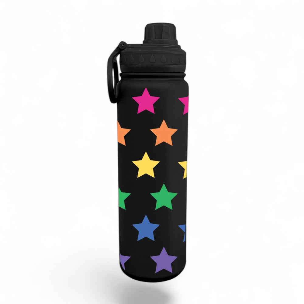 Rainbow Stars Wrap Water Bottle