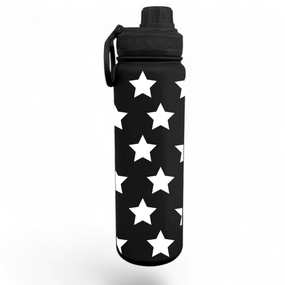 White Stars Wrap Water Bottle