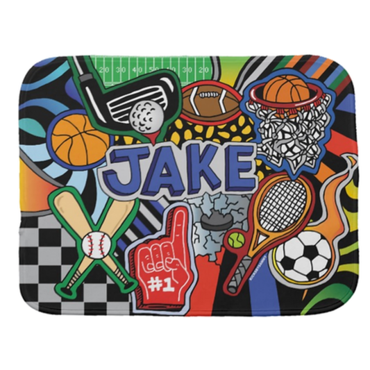 Sporty Burp Cloth