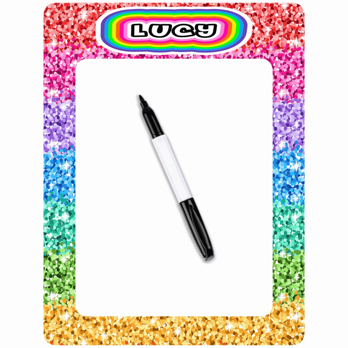 Personalized Laminated Dry Erase Board
